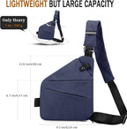 Anti Theft Crossbody Travel Bag for Women Men,Multi-pocket Crossbody Bag,Slim Sling Bag with Adjustable Strap