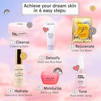 grace & stella Award Winning Skin Care Set - Birthday Gifts for Women, Travel Size Toiletries with Eye Masks, Hyaluronic Acid Serum, Lip Balm & More, Gift Baskets for Women, Vegan Self Care