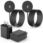 Magnetic Wireless Charger for iPhone 16, 2Pack 10FT 15W Fast Mag-Safe Charger, Wireless Charging Pad with USB C Fast Charging Block for iPhone 16 Pro Max/15/14/13/12/Plus/Pro/Pro Max,AirPods 3/2/Pro 2