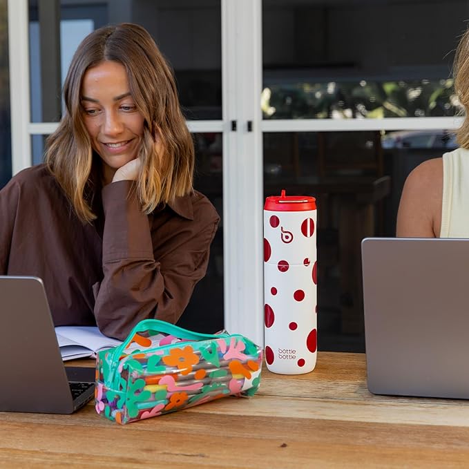 BOTTLE BOTTLE Insulated Water Bottle 24oz with Straw Lid and Handle for Sports Travel Gym Stainless Steel Water Bottles Double-Wall Vacuum Metal Leak Proof BPA-Free