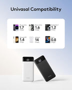 Portable Phone Charger, 10000mAh Portable Charger Power Bank with Built-in Cables, Travel Essential Battery Pack Compatible with iPhone, Samsung, Google, iPads, Tablets, etc