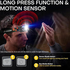 Rechargeable Headlamp Flashlight 3-Pack, 2000 Lumen Super Bright LED Headlight with Red Light, Motion Sensor for Adults Kid, Waterproof Lightweight Head Lamp for Outdoor Camping Running Hiking Fishing