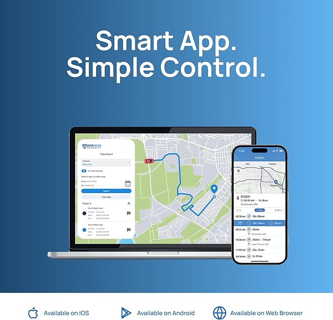 Brickhouse Security GPS Car Tracker - Hidden Tracker for Vehicles - Long Lasting Battery 140-Day LTE GPS Tracking Device for Vehicles with Magnetic Case & Extended Battery - Subscription Required