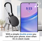 Keys Finder, Bluetooth Tracker and Item Locator for Keys, Bags, and More; Android and iOS Compatible, Phone Finder, Water Resistance, Replaceable Battery, 4-Pack
