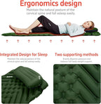 Camping Sleeping mat and Inflatable Pillow - Set, Portable, Ultra-Light, Thickened, Quick to inflate in 30s, can be Spliced. Suitable for Backpacking, Hiking, Camping and Other Scenes