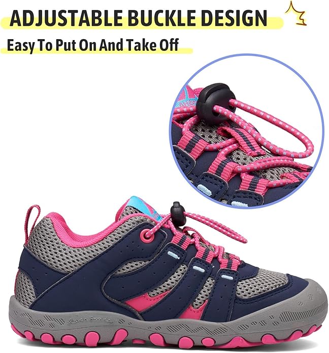 Mishansha Kids Hiking Boots Toddler Girls Boys Hiking Shoes Water-Resistant Anti-Collision Non-Slip Athletic Outdoor Trekking Boots
