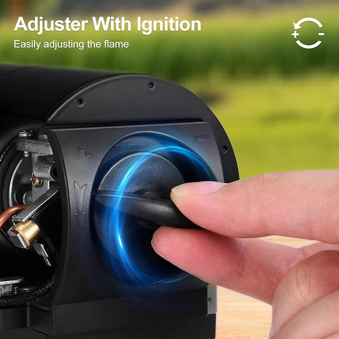 Odoland Portable Camping Stove Butane 1400W Gas Stove Collapsible Backpacking Stove for Indoor Outdoor Cooking Hiking and Picnic