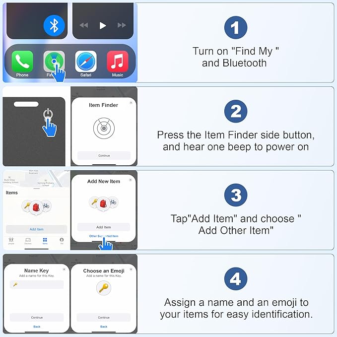 Wallet Tracker Card (iOS Only), Rechargeable Bluetooth Smart Tracking for Apple Find My Compatible Anti Tracker for Men Women Slim Item Locator for Purse Passport Key Luggage Tag (1Pcs/Black A)