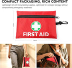 Mini First Aid Kit for Minor Cuts, Scrapes, Sprains, Burns, 194Pcs Portable Compact First Aid Kit for Home, Car, Travel, Camping and Outdoor Emergencies, Small Size Trauma Kits