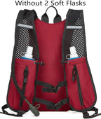 ATBP Insulated Hydration Pack Hiking Water Backpack Running Vest with 3L TPU Bladder Bag for Marathon Cycling Men