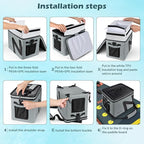 Paddle Board Cooler, Large 5-Layer Leakproof Insulated Cooler Bag with Bottle Opener, Removable Inner Liner Cooler Bag for Travel, Camping, Picnic, SUP