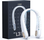 TORRAS COOLiFY [All-New, Upgraded Powerful Airflow] Industry-First Portable Neck Fan - Rechargeable, 360° Airflow, Hands-Free Bladeless Cooling, For Yard Work, Indoor, Outdoor Use - Elegant Ivory