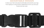 OUNONA Airplane Foot Hammock Portable Footrest Foot Hanger Travel Footrest Black for Airplane and Office Use