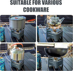 Single Burner Propane Stove, Wind-Guard Camping Stove, Automatic Ignition Propane Burner for Outdoor Cooking