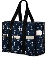 Becokan Large Tote Bag for Women Waterproof with 12 Pockets Top Zipper Closure Utility Teacher Nurse Bags for Work School
