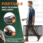 Folding Table with Sink and Double Shelf, Camping Table Height Adjustable Folding Grill Table, Portable Outdoor Table for Picnic,Camping,BBQ,Beach,69 x20 x32 Inches(Black)