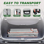 Eurmax USA NOMATTER ONE-Person Open&Close 10x10ft Pop Up Canopy Tent,Portable Shelter Canopy for Outdoor Events with 1 Removable Sidewall,Instant Canopies,Temporary Sunshade,Bonus 4 Sand Bags(Blue)