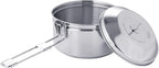 Fire-Maple Antarcti 1.0 Liter Stainless Steel Camping Bowls with Locking Lid, Camping Cook Pot Folding Handle