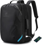 Travel Carry on Backpack, Extra Large Expandable 45L Backpack for Flight approved, 17.3" Laptop with USB Charging Port Backpacks, Water Resistant Computer Business Backpack for Men & Women