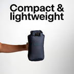 Gravel Layover Travel Blanket – Ultra-Light, Compact Down Alternative for Camping and Travel (Blue)