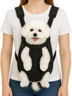 Mosago Dog Backpack Carrier, Adjustable Pet Front Carriers, Legs Out Carrying Sling Travel Bag for Small Medium Dogs 4-7 Lbs, Soft Wearable Puppy Chest Carry Backpacks for Walking/Hiking/Camping
