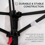 Sunjoy 4 x 4 Pop-Up Canopy Tent, Portable Instant Privacy Changing Tent, Toilet Stall with Sidewalls, Light Weight Sun Shelter with Carry Bag, for Camping and Beach, Navy