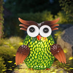 Owl Solar Lanterns Outdoor Waterproof Village Hollow-Out Metal Hanging Solar Lanterns for Outside Yard, Patio Ideal Gift for Women, Family, Friends