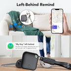Air Tracker Tags-4 Pack[Apple MFi Certified], Bluetooth Tracker Works with Apple Find My APP (iOS Only), Smart Tag Item Finder for Keys, Bags, Luggage, Wallet, Replaceable Battery Last 2 Years