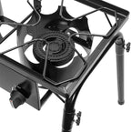 Barton 130,000 BTU Double Stove Gas Burner Stand w/Regulator High Pressure Detachable Legs Outdoor Propane Portable Camping Cooking Range