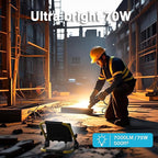 10000LM LED Work Light: Portable Work Light with 16.4FT/5m Cord - IP66 Waterproof Flood Light for Outdoor Indoor Job Site Workshop Garage Construction Site Lighting,Tool Gifts for Men Dad Him