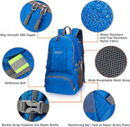 G4Free 40L Lightweight Packable Hiking Backpack, Waterproof Travel Daypack