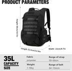 Mardingtop 35L Tactical Backpacks Molle Hiking daypacks for Camping Hiking Military Traveling Motorcycle