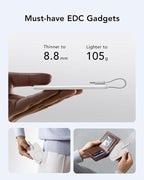 VEEKTOMX Power Bank 5000mAh with Cable Fast Charging, Magnetic Portable Battery Pack for iPhone, White