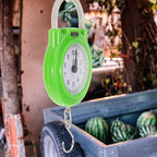 ibasenice Portable Luggage Scale Manual Spring Scale Small Travel Suitcase with Hook High Precision Fluorescent Green for Travel and Home Use
