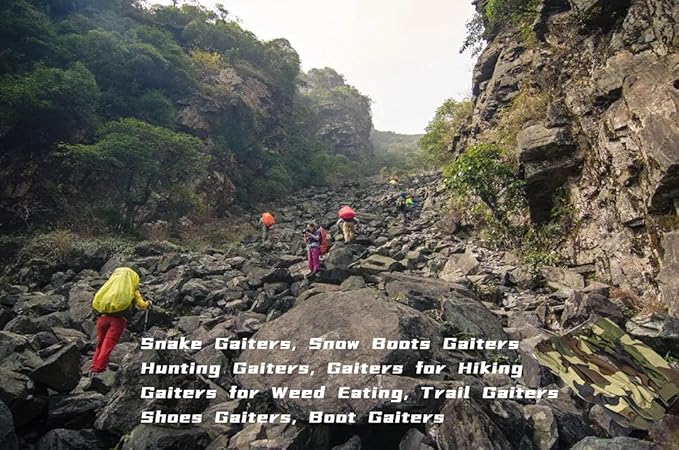 Adjustable Snake Gaiters Men Women Snake Boot Gators Bite Protection Guards Chaps Waterproof Leg Gaiter Hiking Hunting