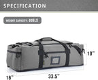86l Large Duffel Bag For Travel, Gym & Sports - Water Repellent Polyester, Hidden Straps, Shoe Compartment - Perfect Luggage Duffle Bag Or Backpack For Men & Women