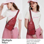 Sling Bag Crossbody Bags for Women Small Cross Body Bag Fanny Packs Chest Sling Purse for Daily Travel Leisure Sport