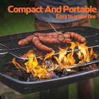 110PCS Fire Starters for Campfires Grill BBQ Camping Fireplace Fire Pit,Quick Light Wood Charcoal Fire Starter, Waterproof-Natural Fire Starters Camping fire Starter Charcoal Starters