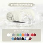 puredown® Soft Feather Down Throw Blanket Lightweight Packable Couch Throw for Indoor and Outdoor Use, 50"X70", Ivory