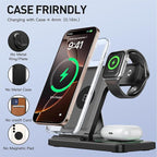 2026 Traveling Portable Wireless Fast Charger for Apple & Android Charging Station,3 in 1 Charging for iPhone 17 16 15 14 13 12 11,Apple Watch & Air pods 4 3 2 Pro,Samsung Galaxy-Gifts for Family