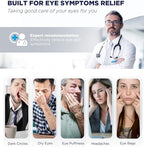 2 Pack 3D Cooling Gel Eye Mask - Reusable Cold Sleep Mask, Eyes Ice Pack with Hot & Cold Compress Therapy for Puffiness, Dark Circles, Dry Eyes, Headaches and Stress Relief (Black/Pink,2 Pack)