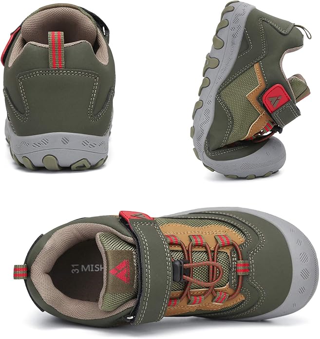 Mishansha Boy's Girl's Hiking Shoes Low Top Sneakers Outdoor Trekking Walking Climbing Running Shoes