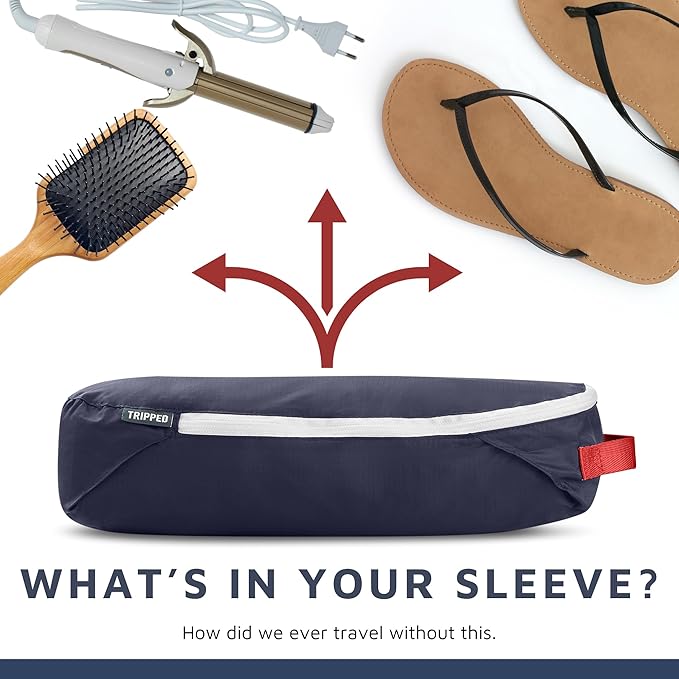 Extra Large Compression Packing Cube 6 Piece Set for Travel and Check Luggage by TRIPPED Travel Gear