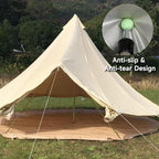 SANLIKE Tarp Pole Tip Cover 10PCS Luminous Tip Cap Ball for Camping Tent Poles, TPR Insulation Material, Lightning Protection & Night Light