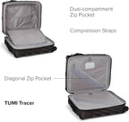 TUMI - 19 Degree Lite 4 Wheel Luggage - Lightweight and Highly Durable, Modern Contour, Hard Shell Men's and Women's Suitcase - 21.75" Continental Carry-On, Black Graphite