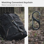 WILDAIR Stainless Steel Spork Camping Utensil with Knife Spoon Fork Bottle Can Opener 5 in1 Functional Multi Flatware