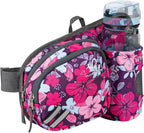 WATERFLY Fanny Pack Waist Bag: Waist Pack for Women Men with Water Bottle Holder Hiking Fanny Pack for Running Walking DogWalking Travel Cycling