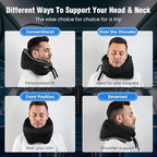Neck Pillow for Traveling, Travel Neck Pillow for Airplane Memory Foam Travel Pillow for Flight Headrest Sleep with 360° Support Portable, Travel Essentials Birthday Gifts for Women Men Mom Dad