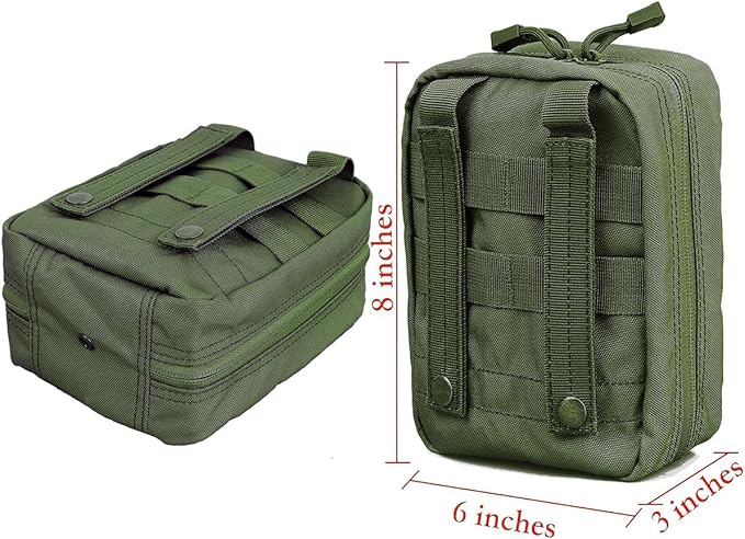 Carlebben EMT Pouch MOLLE Ifak Pouch Tactical MOLLE Medical First Aid Kit Utility Pouch