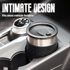 Portable Coffee Maker for Travel Camping Car, Ground Coffee Machine Single Serve with 10 oz Travel Mug for Traveling, RV, Office, Home and Dorm, 12V, Black